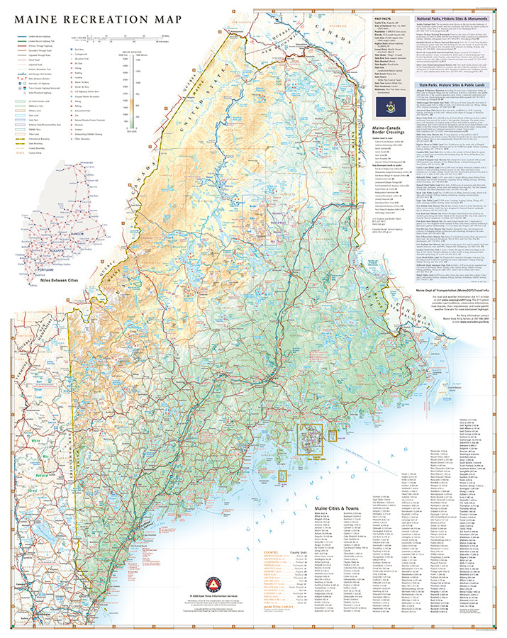 Maine Recreation Map