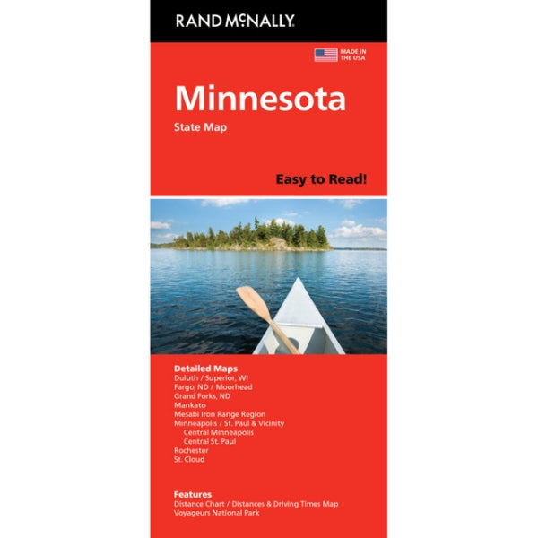 Minnesota State Highway Folded Map by Rand McNally (Easy to Read) - Cover