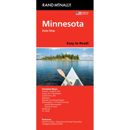 Minnesota State Highway Folded Map by Rand McNally (Easy to Read) - Cover