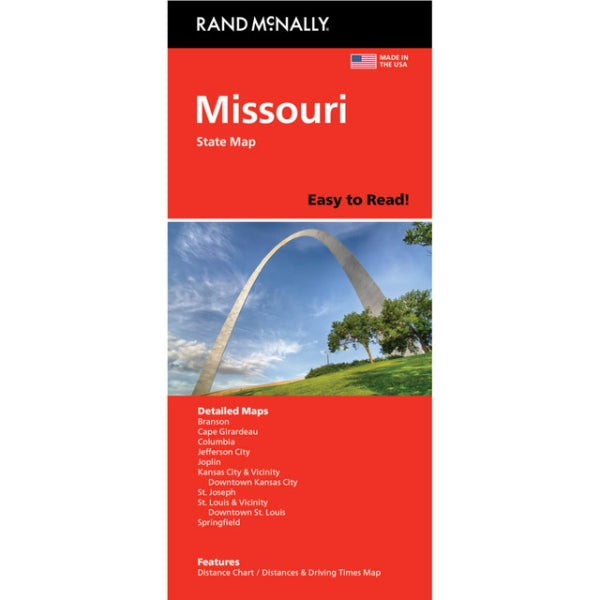 Missouri State Highway Folded Map by Rand McNally (Easy to Read) - Cover