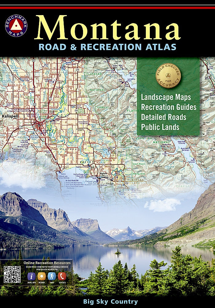 Montana Road & Recreation Atlas by Benchmark Maps - Cover