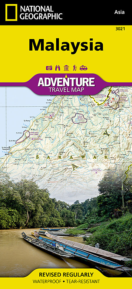 Malaysia Adventure Travel Map by National Geographic - Cover