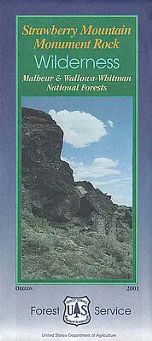Malheur National Forest - Strawberry Mountain Monument Rock Wilderness Forest Service Map - Cover