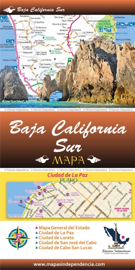 Baja California South, Mexico State Road Map - Cover