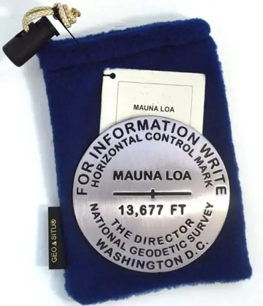 Mauna Loa Bench Mark Medallion