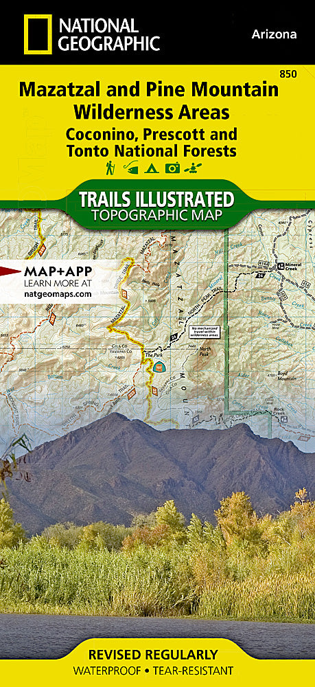 Mazatzal & Pine Mountain Wilderness Areas Trails Illustrated Topographic Map #850 - Cover