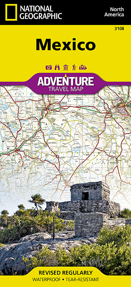 Mexico Adventure Travel Map by National Geographic - Cover
