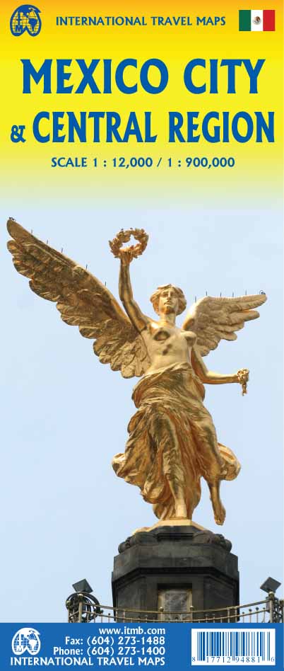 Mexico City & Central Mexico Region Travel & Reference Map by ITMB - Cover