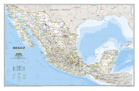 Mexico Wall Map by National Geographic