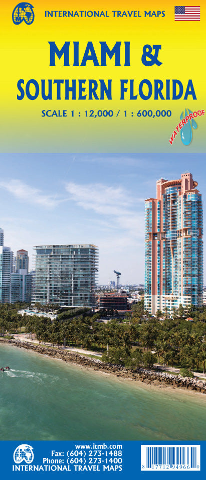 Miami & Southern Florida Travel & Reference Map by ITMB - Cover
