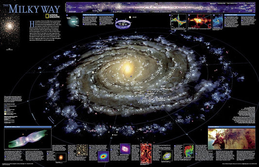 The Milky Way Map Graphic by National Geographic