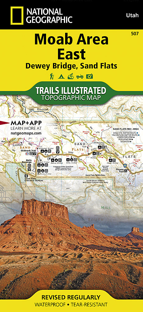 Moab Area East Trails Illustrated Topographic Map #507 - Cover