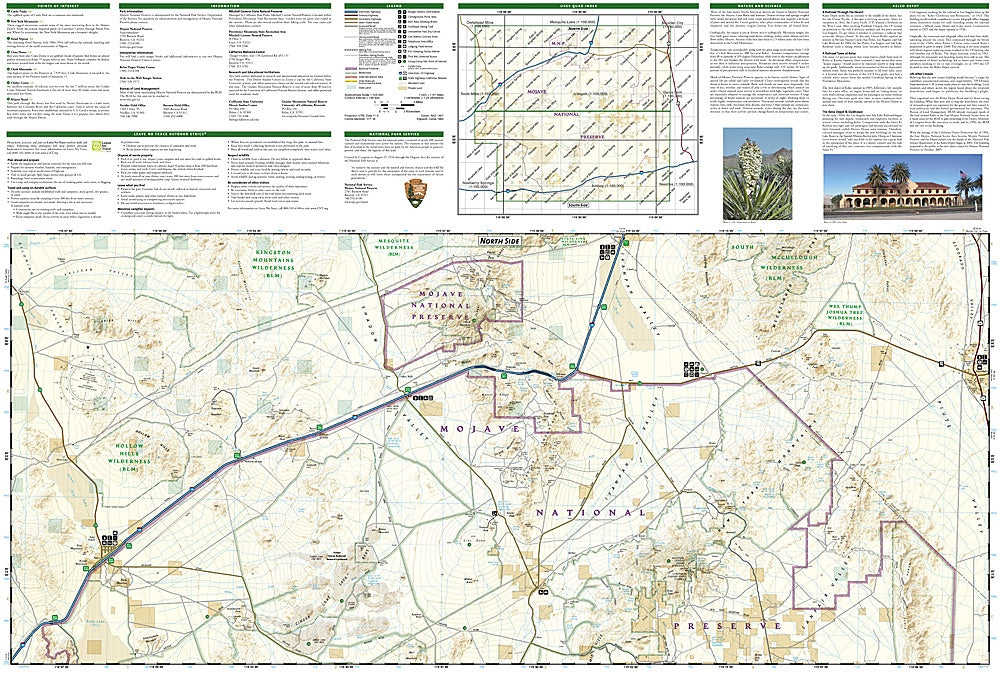 Mojave National Preserve Trails Illustrated Topographic Map #256 - Map Detail