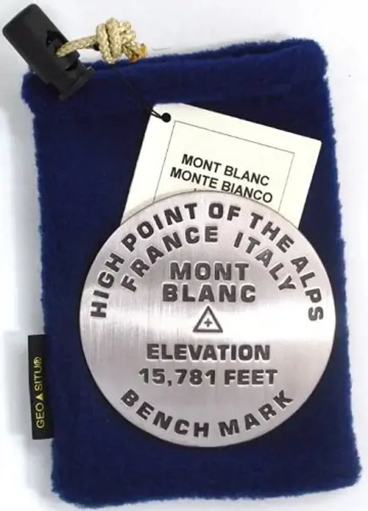 Mont Blanc Bench Mark Medallion