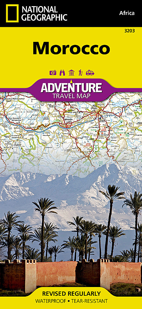 Morocco Adventure Travel Map by National Geographic - Cover