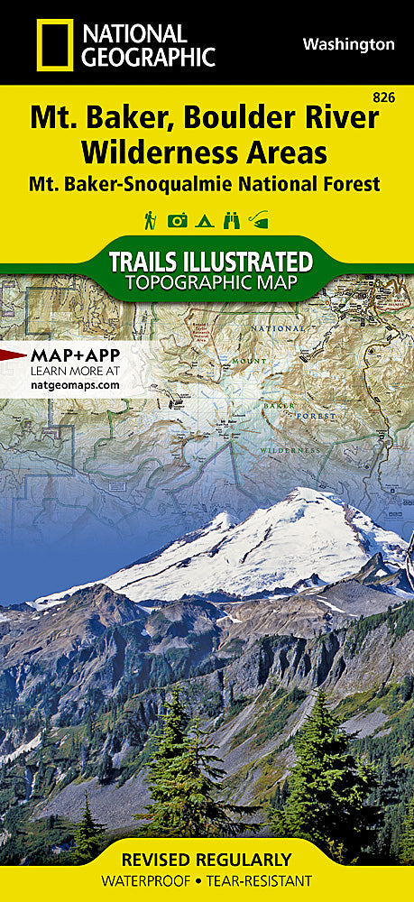 Mt. Baker & Boulder River Wilderness Areas Trails Illustrated Topographic Map #826 - Cover