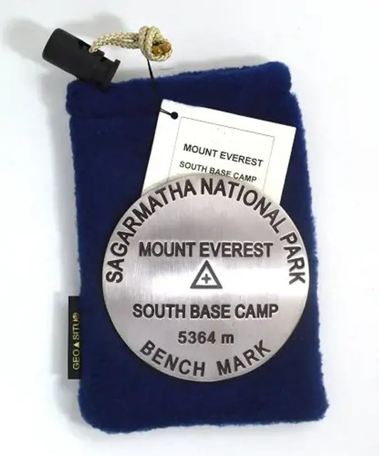 Mount Everest Base Camp Bench Mark Medallion