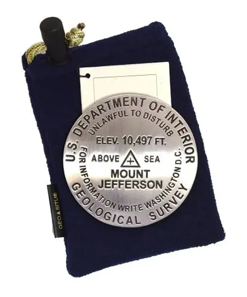 Mount Jefferson Bench Mark Medallion