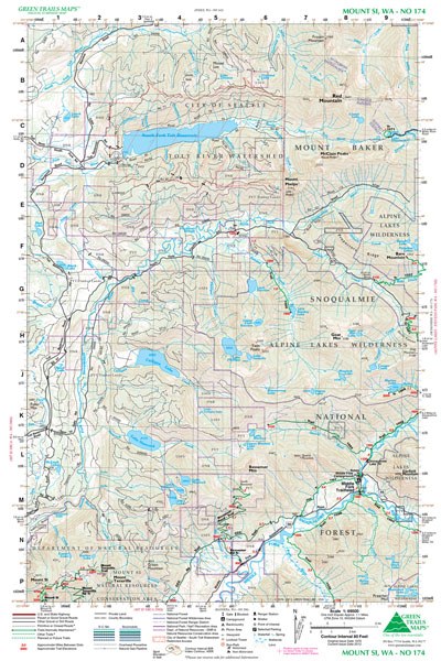 Mount Si, WA - Green Trails Map #174