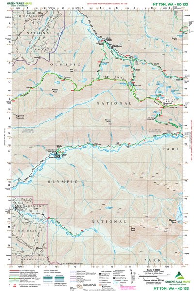 Mount Tom, WA - Green Trails Map #133