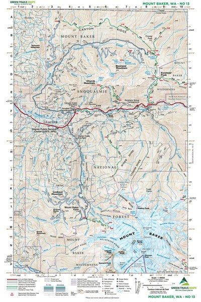 Mount Baker Green Trails Map #13