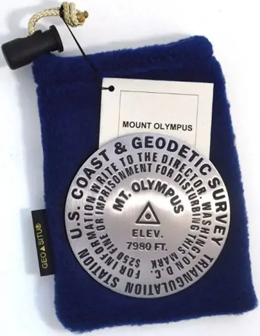 Mt. Olympus Bench Mark Medallion