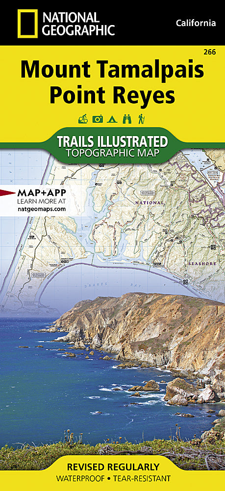 Mount Tamalpais & Point Reyes Trails Illustrated Topographic Map #266 - Cover