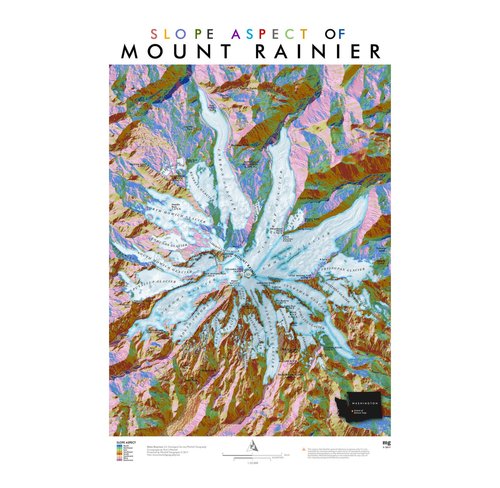 Slope Aspect of Mount Rainier