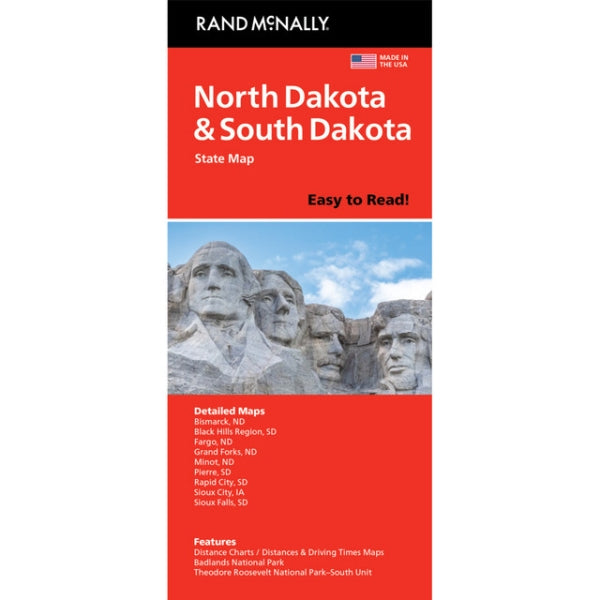 North Dakota & South Dakota State Highway Folded Map by Rand McNally (Easy to Read) - Cover