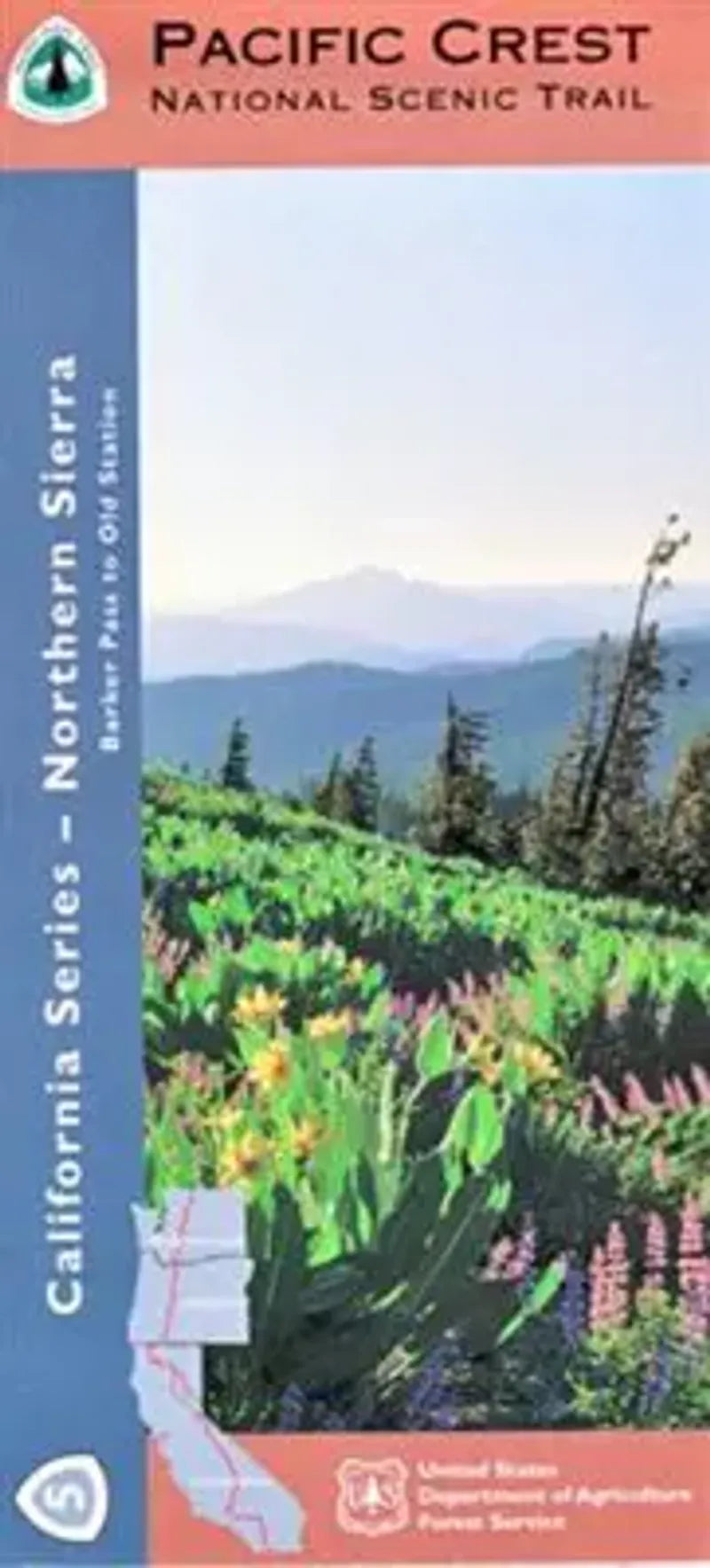 Pct Earth Map Pacific Crest Trail California Map - Section 5: Northern Sierra ...