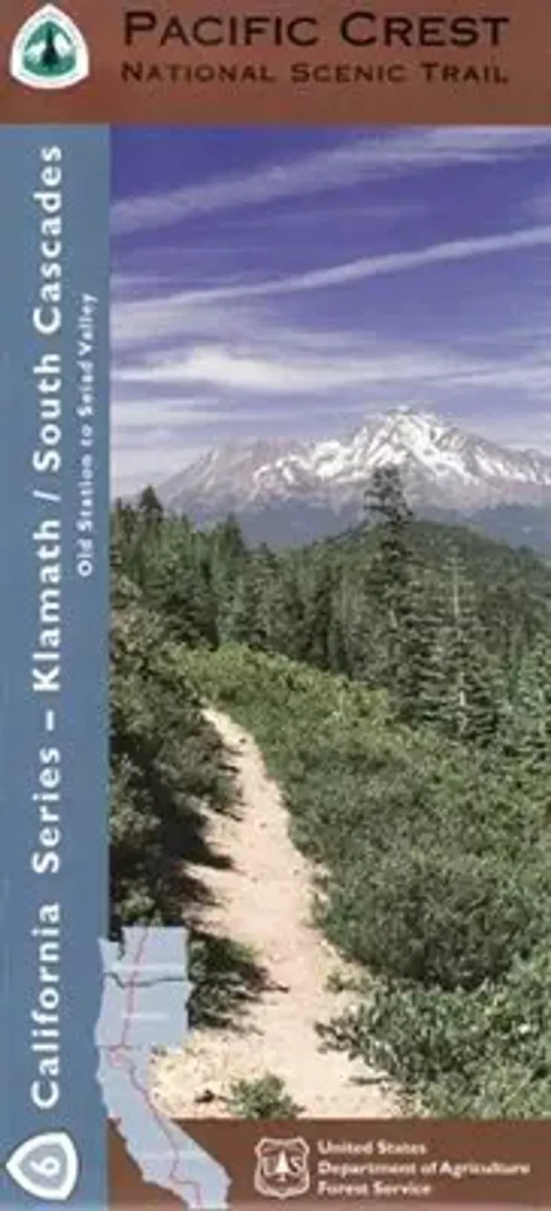 Pct Earth Map Pacific Crest Trail California Map - Section 6: Southern Cascades ...
