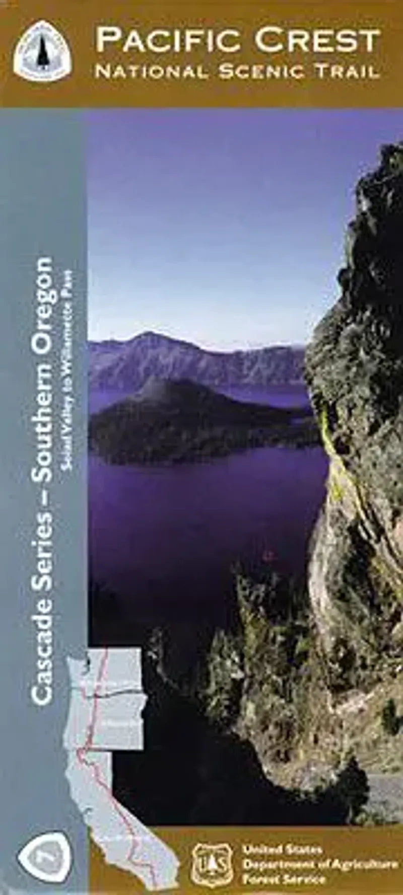 Pct Earth Map Pacific Crest Trail Oregon Map - Section 7: Southern Oregon – Metsker Maps