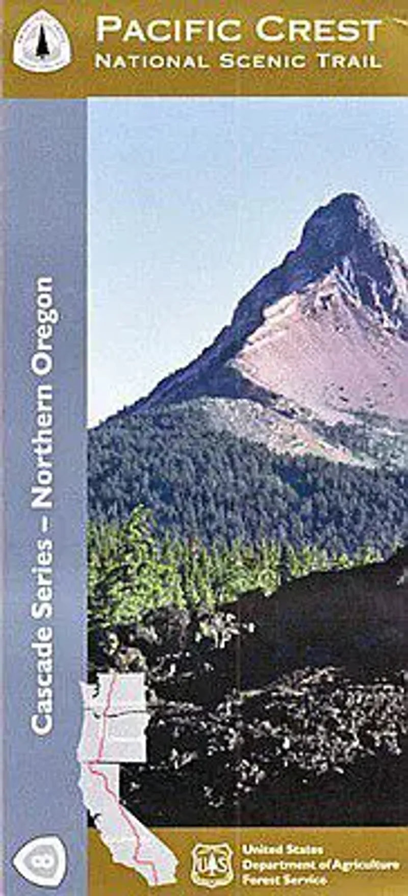 Pct Earth Map Pacific Crest Trail Oregon Map - Section 8: Northern Oregon – Metsker Maps