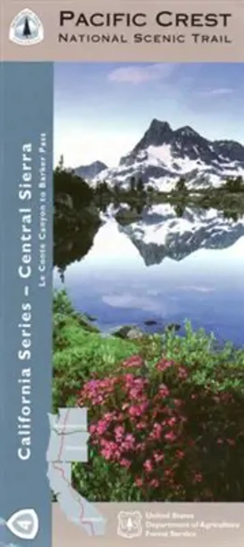 Pct Earth Map Pacific Crest Trail California Map - Section 4: Central Sierra ...