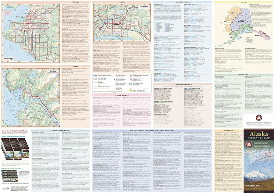 Alaska Recreation Folded Map by Benchmark Maps - Recreation Information