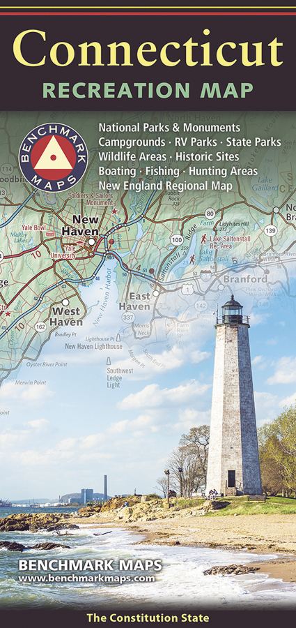 Connecticut Recreation Folded Map by Benchmark Maps - Cover