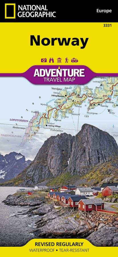 Norway Adventure Travel Map by National Geographic #3331 - Cover