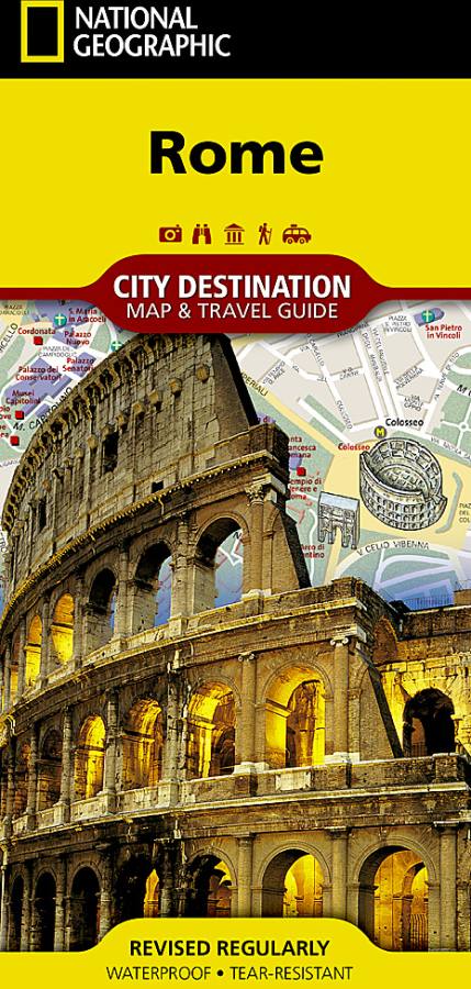 Rome Destination Map & Travel Guide by National Geographic - Cover