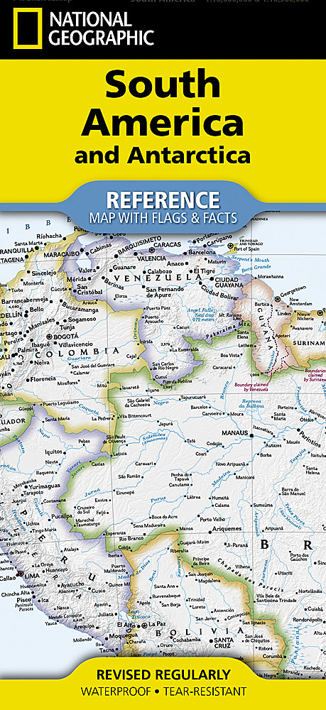 South America & Antarctica Folded Reference Map by National Geographic - Cover
