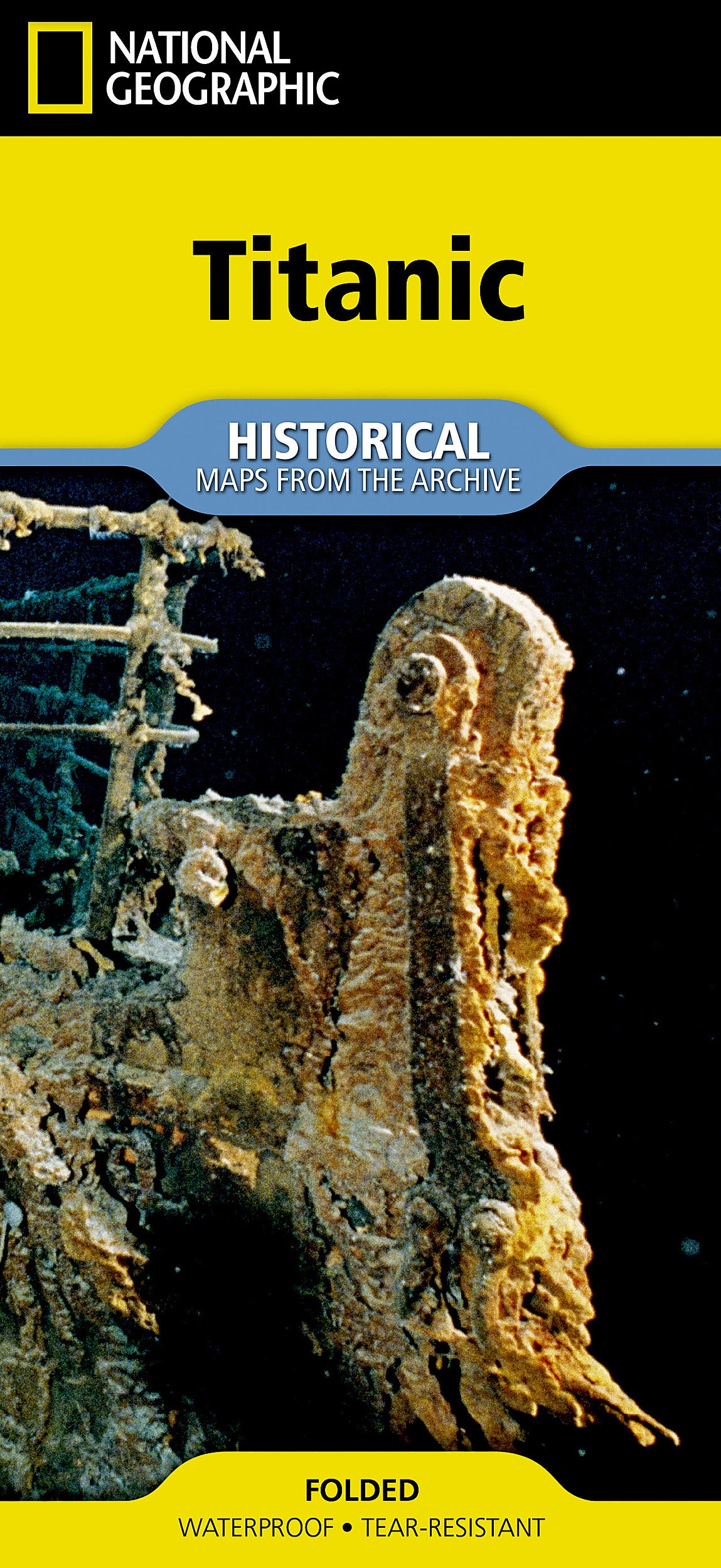 Titanic Folded Reference Map by National Geographic