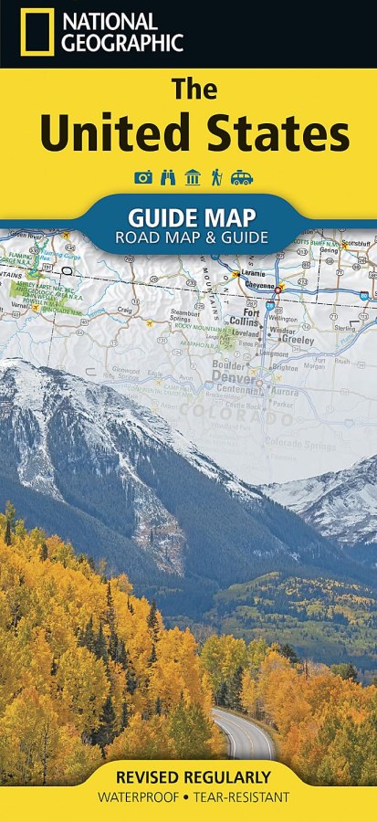 United States Road Map & Guide by National Geographic - Cover