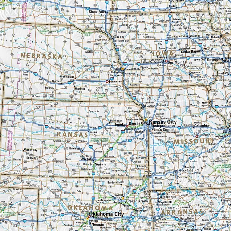 United States Road Map & Guide by National Geographic - Map Detail
