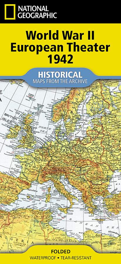 World War II Historic Map European Theater 1942 - Nat Geo Archives - Cover