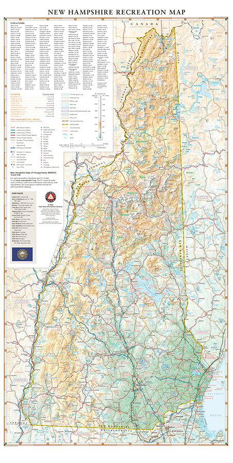 New Hampshire Recreation Map
