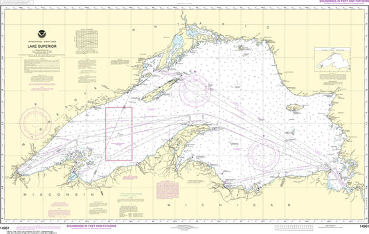 Lake Superior Nautical Chart #14961
