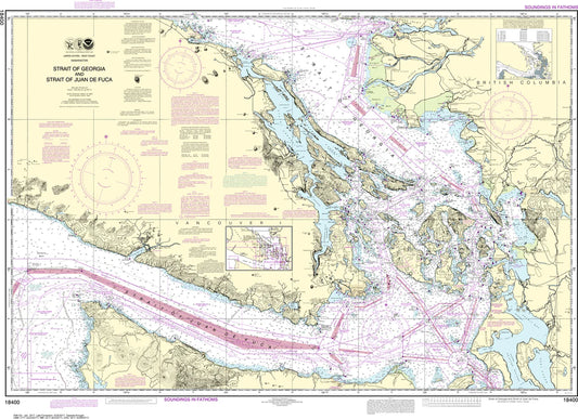 Nautical Chart 18400 - Straits of Georgia & Juan de Fuca