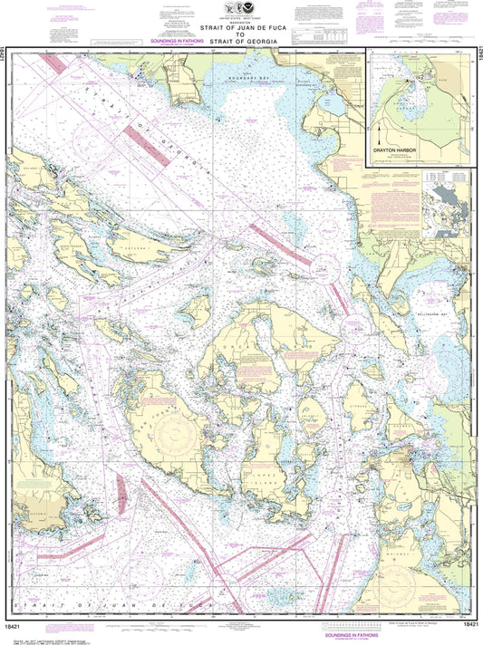Nautical Chart 18421 - Strait of Juan de Fuca to Strait of Georgia