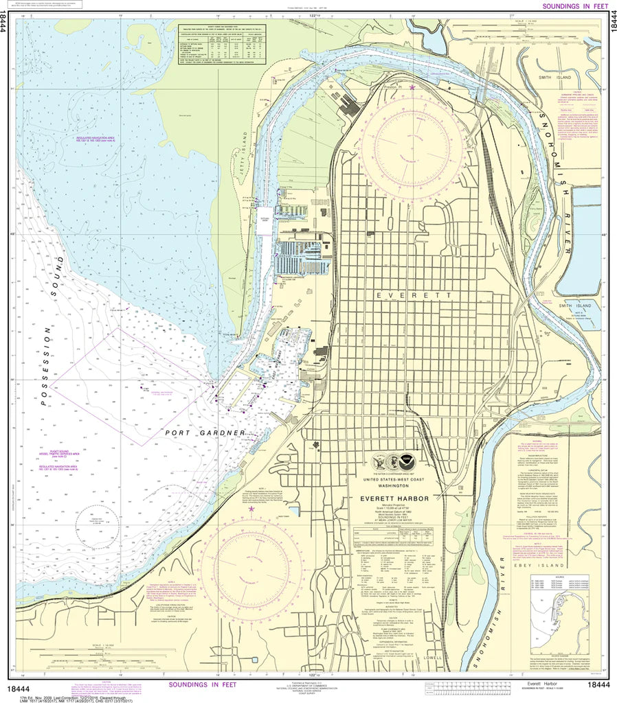 Everett Harbor Nautical Chart #18444