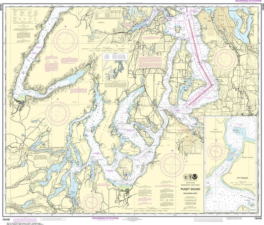 Puget Sound (Southern Part) Nautical Chart #18448