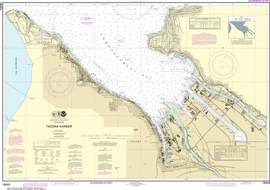 Tacoma Harbor Nautical Chart #18453